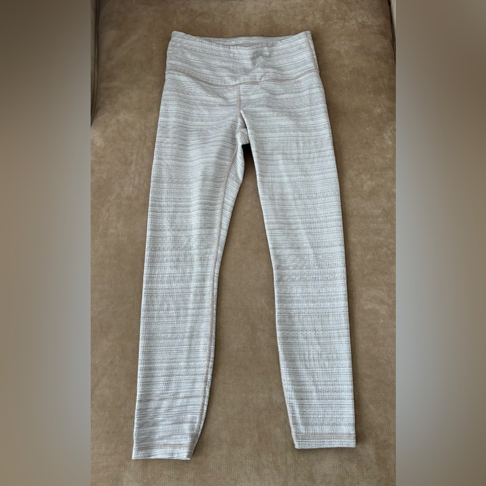 Athleta Textured Beige Leggings